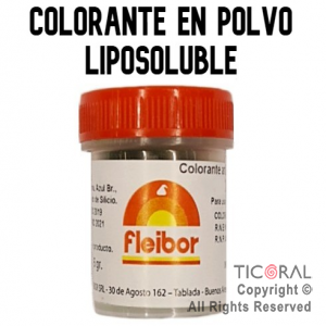 F.COLORANTE POLVO LIPOSOLUBLE BLANCO 5GR x 4